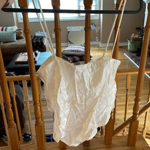 NWT Zara Silk Tie Blouse